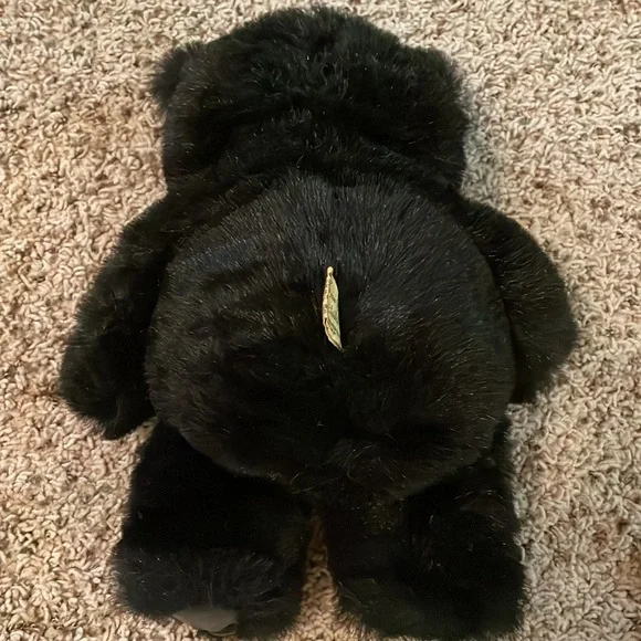 RARE Vintage Applause Black Bear Plush Teddy Bear - Picture 6 of 6